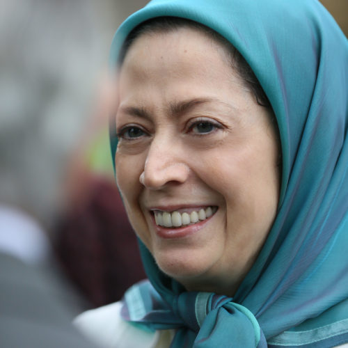 Maryam Rajavi in the Flower Festival at Auvers-sur- Oise – 4 June 2016