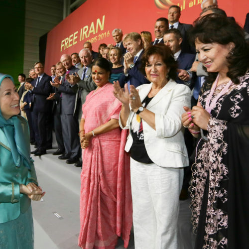 Maryam Rajavi in the Free Iran Grand Gathering in Le Bourget, Paris – July 9, 2016