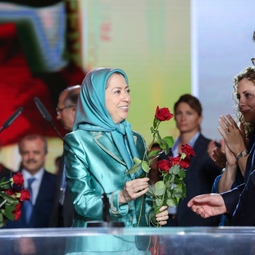 Maryam Rajavi in the Free Iran Grand Gathering in Le Bourget, Paris – July 9, 2016