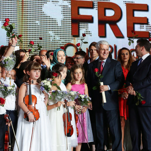 Maryam Rajavi in the Free Iran Grand Gathering in Le Bourget, Paris – July 9, 2016