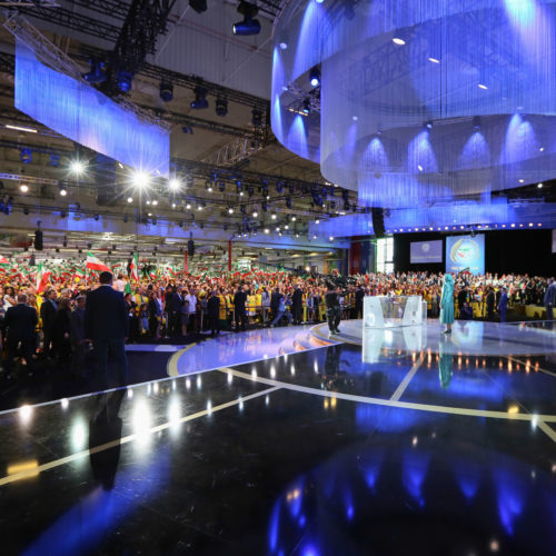 Maryam Rajavi in the Free Iran Grand Gathering in Le Bourget, Paris – July 9, 2016