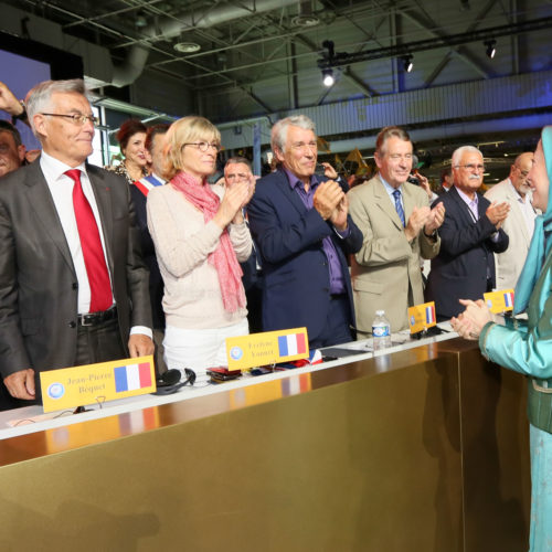 Maryam Rajavi in the Free Iran Grand Gathering in Le Bourget, Paris – July 9, 2016