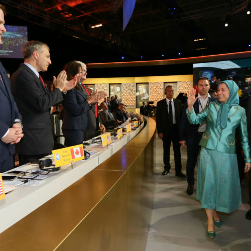 Maryam Rajavi in the Free Iran Grand Gathering in Le Bourget, Paris – July 9, 2016