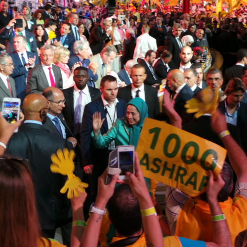 Maryam Rajavi in the Free Iran Grand Gathering in Le Bourget, Paris – July 9, 2016