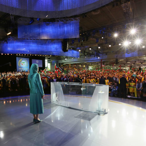 Maryam Rajavi in the Free Iran Grand Gathering in Le Bourget, Paris – July 9, 2016