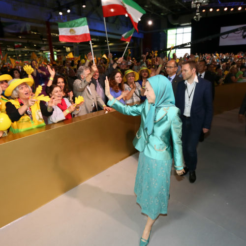 Maryam Rajavi in the Free Iran Grand Gathering in Le Bourget, Paris – July 9, 2016