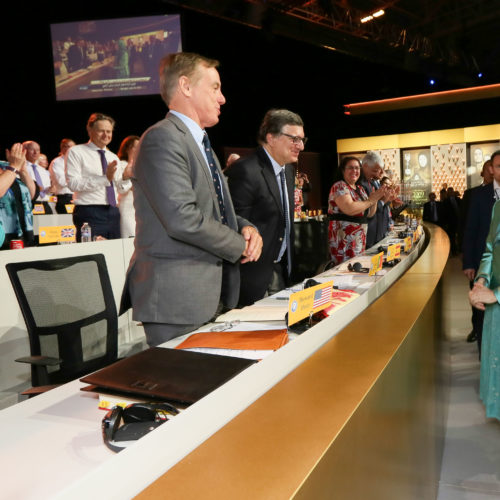 Maryam Rajavi in the Free Iran Grand Gathering in Le Bourget, Paris – July 9, 2016