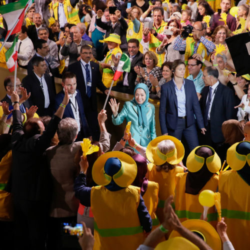 Maryam Rajavi in the Free Iran Grand Gathering in Le Bourget, Paris – July 9, 2016