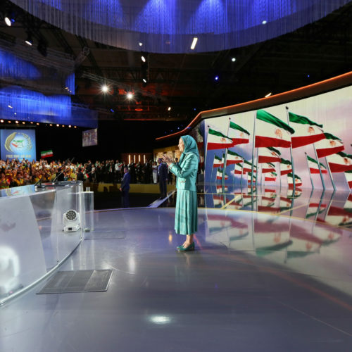 Maryam Rajavi in the Free Iran Grand Gathering in Le Bourget, Paris – July 9, 2016