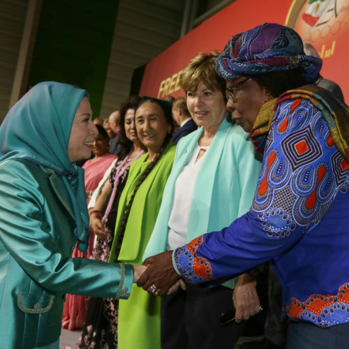 Maryam Rajavi in the Free Iran Grand Gathering in Le Bourget, Paris – July 9, 2016