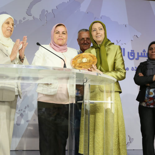 Maryam Rajavi in the meeting of Solidarity with nations of the Middle East- July 10, 2016