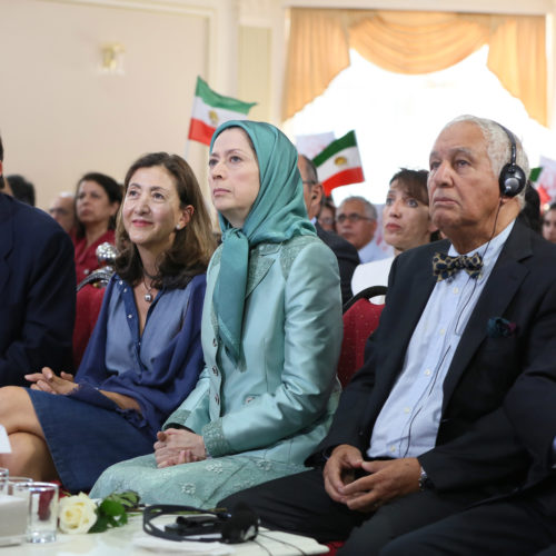 Maryam Rajavi-A number of political dignitaries and friends of the Iranian Resistance attended the ceremony