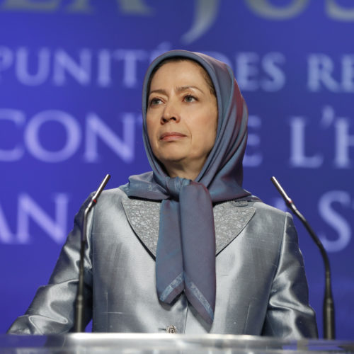 Maryam Rajavi's speech- Ending Impunity for Perpetrators of Crimes Against Humanity In Iran and Syria