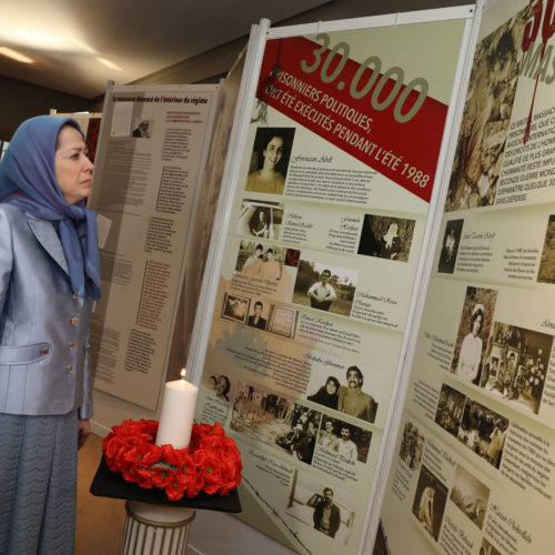 In a visit to the  exhibition honoring the martyrs of the Iranian Resistance and the past Iranian movements for freedom – Nov. 26- 2016