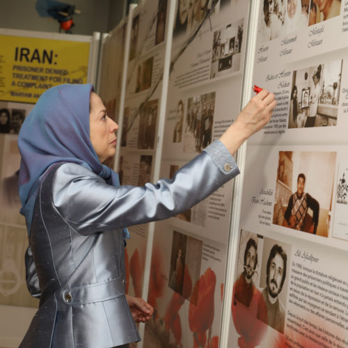 In a visit to the  exhibition honoring the martyrs of the Iranian Resistance and the past Iranian movements for freedom – Nov. 26- 2016