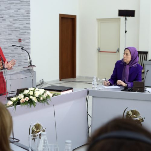 IWD roundtable discussion in Tirana featuring Maryam Rajavi and international personalities – March 2017