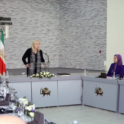 IWD roundtable discussion in Tirana featuring Maryam Rajavi and international personalities – March 2017