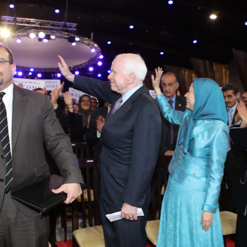 Maryam Rajavi meets with US Senator John McCain