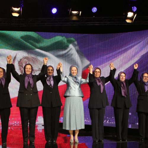Maryam Rajavi pays tribute to the endurance of the vanguard heroines of Ashraf in IWD ceremony 