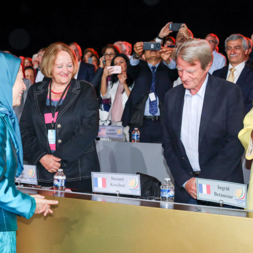 Maryam Rajavi in the grand gathering of freedom-loving Iranians in Paris, July 1, 2017