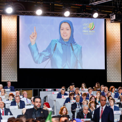 Maryam Rajavi addresses the Grand Gathering for a Free Iran- Paris, July 1, 2017