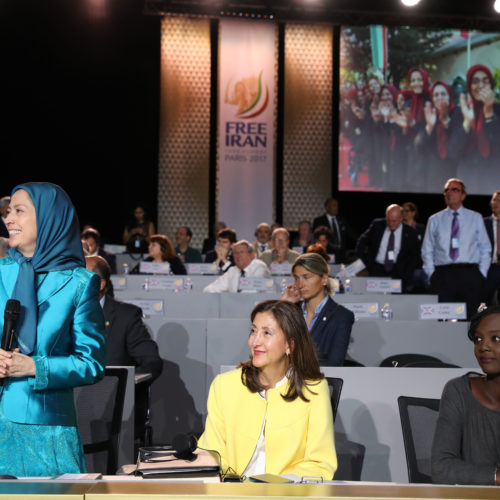 Maryam Rajavi welcomes PMOI freedom fighters  in Albania–Paris, July 1, 2017