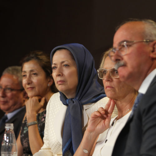 Maryam Rajavi and dignitaries from Europe and US attended the ceremony commemorating victims of the 1988 massacre in Iran.