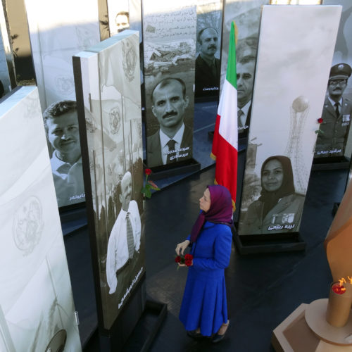 Paying respect to Hossein Abrichamchi, martyr of October 29, 2015 on Camp Liberty – October 2016