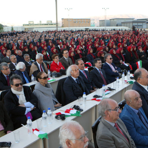 Members of NCRI and PMOI at the ceremony for the first anniversary of the rocket attack of October 29, 2015 on Camp Liberty – October 2016 – October 2016