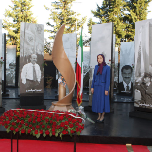 Maryam Rajavi at the first anniversary of the rocket attack of October 29, 2015 on Camp Liberty– October 2016