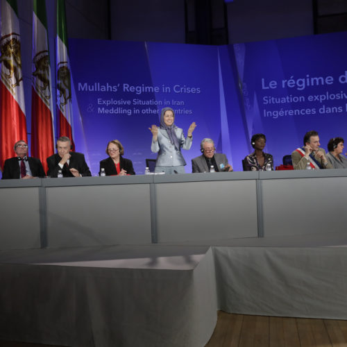 Maryam Rajavi’s at the conference, “Mullahs’ Regime in Crises”, Paris, Dec. 16, 2017.