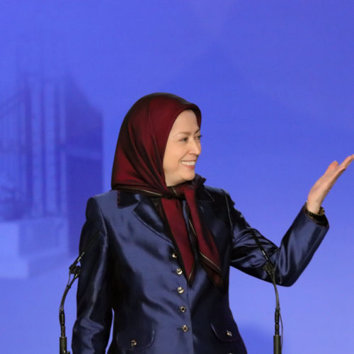 Maryam Rajavi addressed the memorial ceremony for 24 slain PMOI members on the second anniversary of the heavy rocket attack at Camp Liberty, October 29, 2017