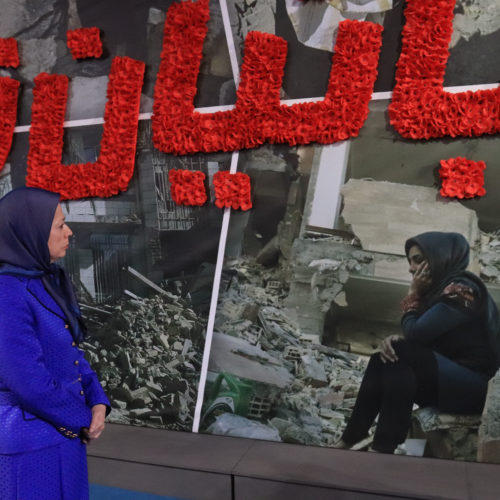 Paying tribute to the memorial of victims of the earthquake in Kermanshah