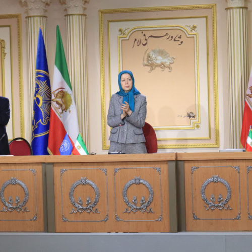 Maryam Rajavi in the Interim session of the National Council of Resistance of Iran, 17 January 2018