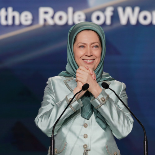 Maryam Rajavi attends IWD Conference entitled, 