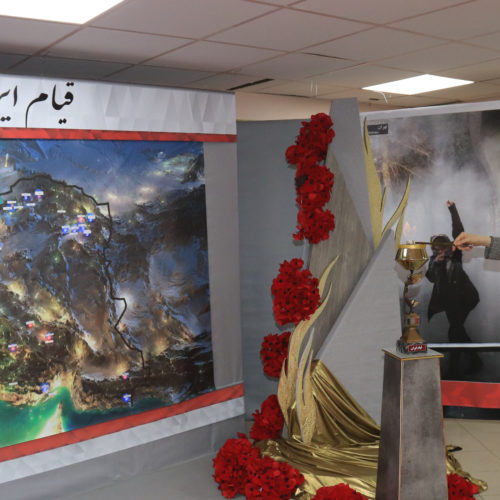 Iran uprising, the protesters and their courageous martyrs were commemorated in an exhibition simultaneous with the NCRI interim session