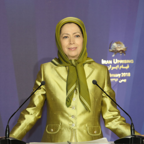 Maryam Rajavi addresses a gathering of youths on the anniversary of 1979 Revolution in Iran-February 10, 2018