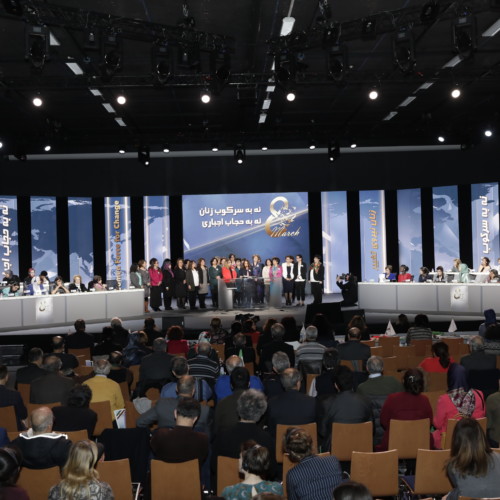 Maryam Rajavi attends IWD Conference entitled, 