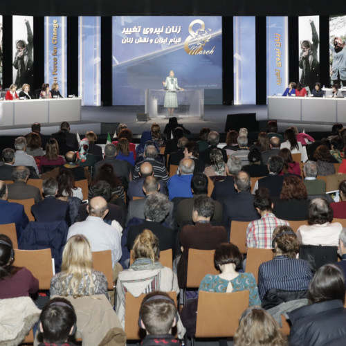 Maryam Rajavi attends IWD Conference entitled, 