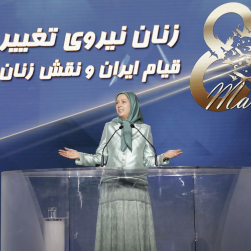 Maryam Rajavi attends IWD Conference entitled, 