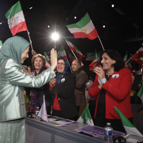 Maryam Rajavi attends IWD Conference entitled, 