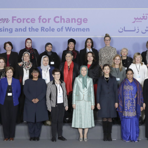 Maryam Rajavi attends IWD Conference entitled, 