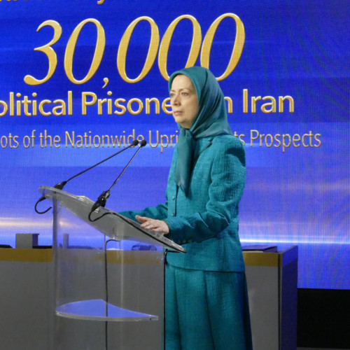 Maryam Rajavi addressing the Iranian Communities’ global conference marking the 30th anniversary of the massacre of 30,000 political prisoners