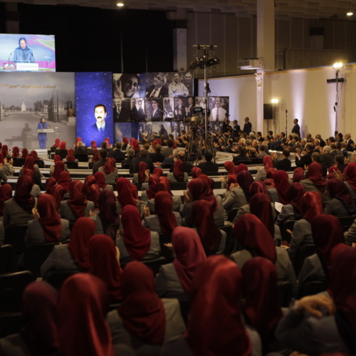 Maryam Rajavi  at  the ceremony commemorating those martyred in Ashraf on September 1, 2013-  September 1, 2019