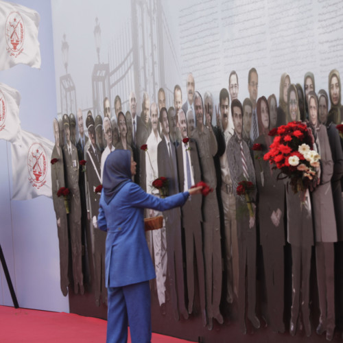 Maryam Rajavi  at  the ceremony commemorating those martyred in Ashraf on September 1, 2013-  September 1, 2019