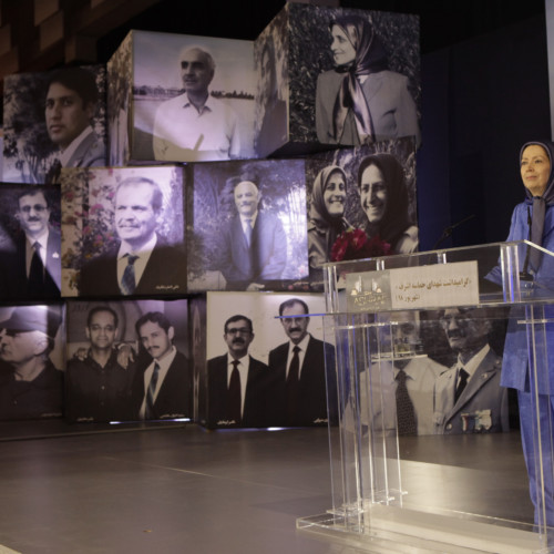 Maryam Rajavi  at  the ceremony commemorating those martyred in Ashraf on September 1, 2013-  September 1, 2019