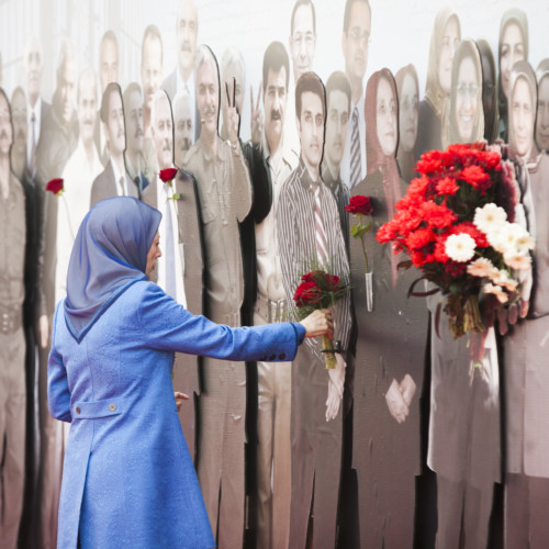 Maryam Rajavi  at  the ceremony commemorating those martyred in Ashraf on September 1, 2013-  September 1, 2019