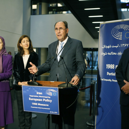 Maryam Rajavi’s speech at the Parliament of Europe – Presentation of the book on the 1988 massacre of political prisoners in Iran- October 23, 2019