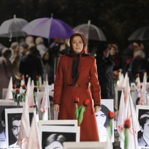 Maryam Rajavi at “Iran: Crime against Humanity” exhibition- October 29, 2019