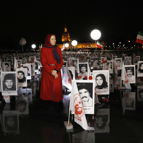 Maryam Rajavi at “Iran: Crime against Humanity” exhibition- October 29, 2019